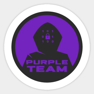 Cyber Security CTF Gamification Purple Team Logo Sticker